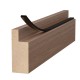 BLACK ADHESIVE DRAUGHT EXCLUDER 15x5 10m DRAUGHT EXCLUDERS - RUBBER SEALS